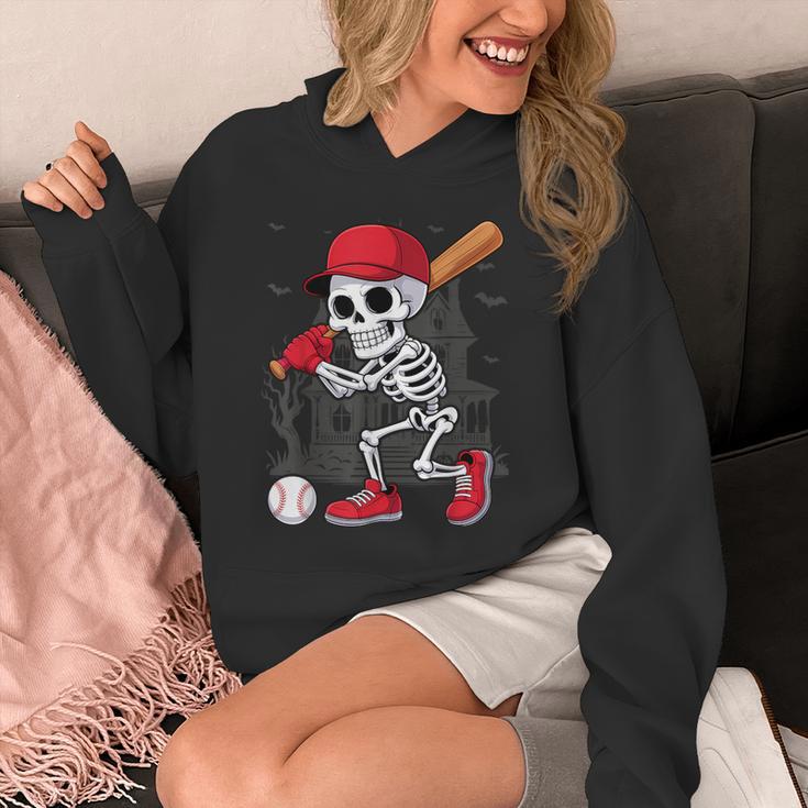 Baseball Skeleton Halloween Playing Unisex Hoodie Baseball Skeleton Halloween Playing Unisex Hoodie