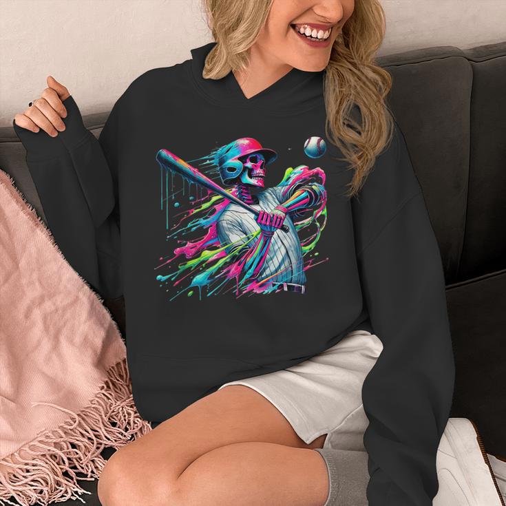 Baseball Skeleton Ice Cream Drip Baseball Boys Youth Unisex Hoodie Baseball Skeleton Ice Cream Drip Baseball Boys Youth Unisex Hoodie