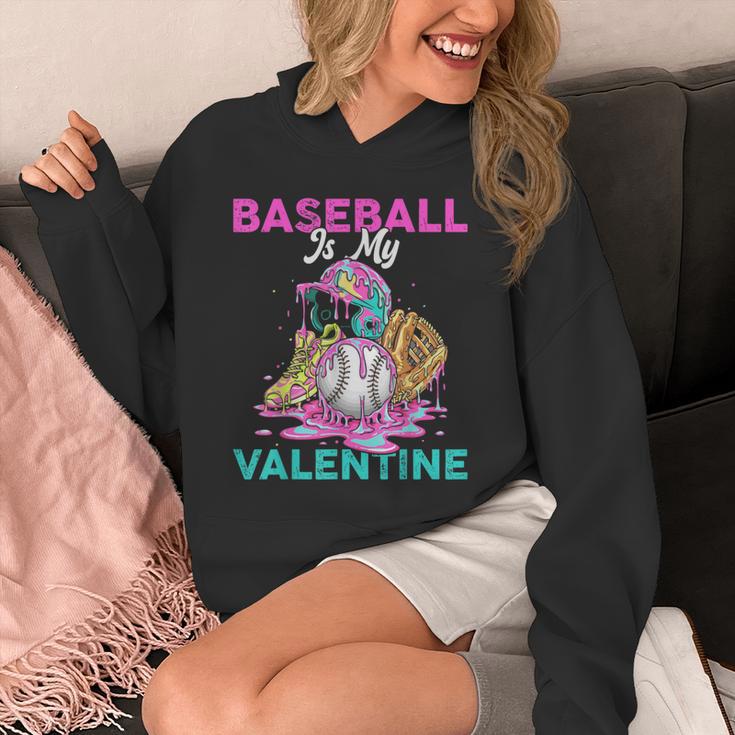 Baseball Is My Valentine Ice Cream Drip Crossed Bats Sport Unisex Hoodie Baseball Is My Valentine Ice Cream Drip Crossed Bats Sport Unisex Hoodie