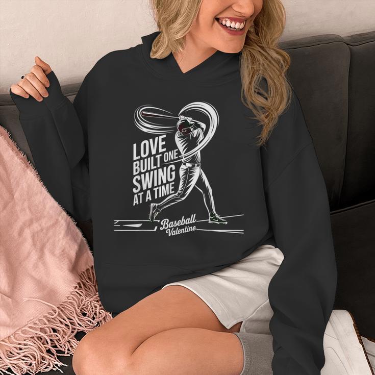 Baseball Valentine Love Built One Swing At A Time Tee Unisex Hoodie Baseball Valentine Love Built One Swing At A Time Tee Unisex Hoodie