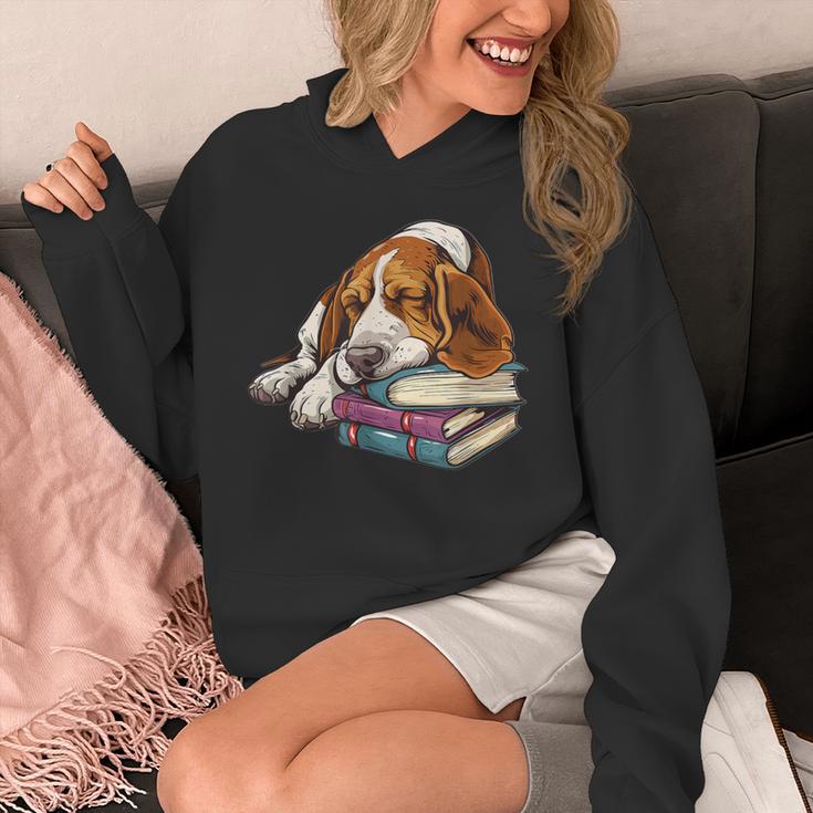 Basset Hound Books Dog Breed Graphic Unisex Hoodie