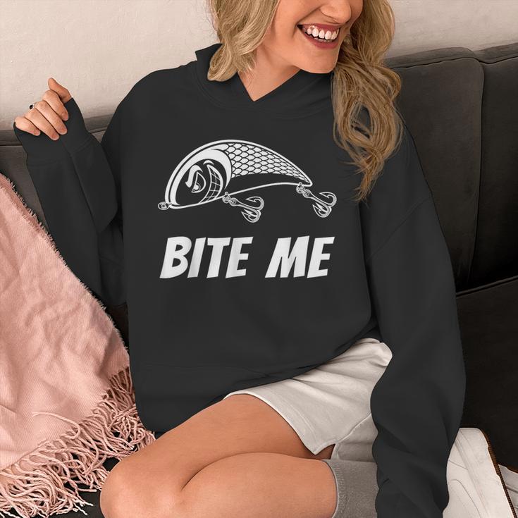 Bite Me フィッシングルアー グラフィックイメージ スカル フィッシュ スケルトン メンズ パーカー