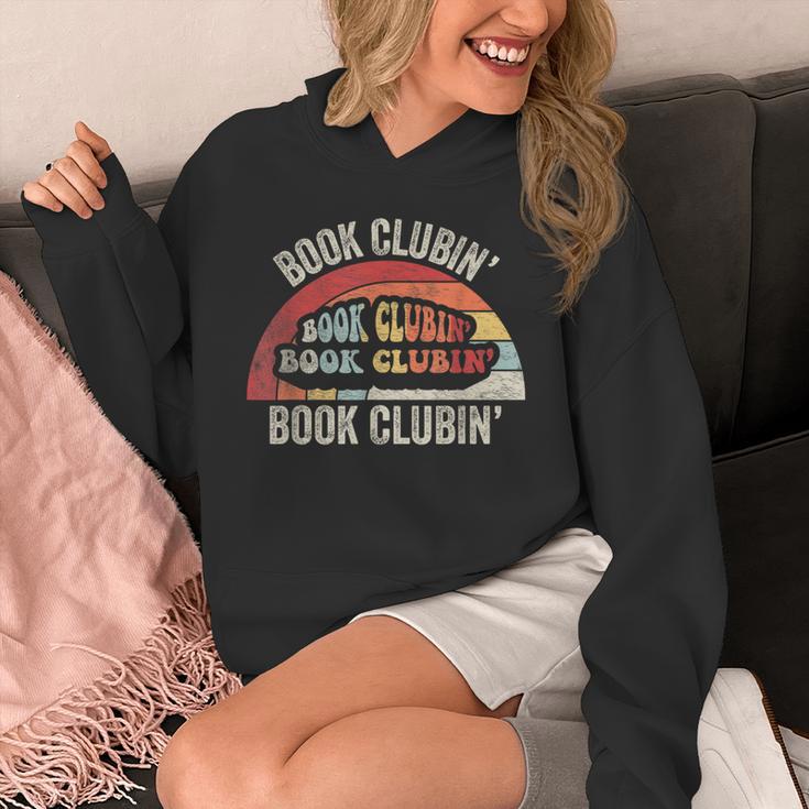 Book Clubin' Retro 70s Style Book Club Reader Graphic Unisex Hoodie