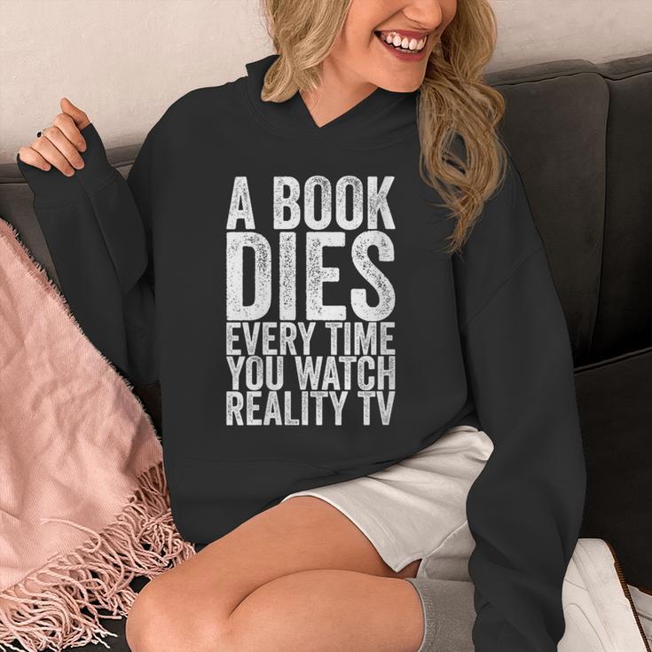 A Book Dies Every Time You Watch Reality Tv Unisex Hoodie