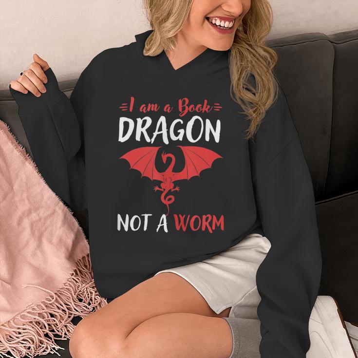 I Am A Book Dragon Not A Worm Unisex Hoodie I Am A Book Dragon Not A Worm Unisex Hoodie
