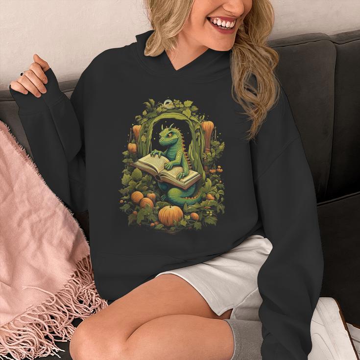 Book Dragon Reading Books Bookworm Fantasy Unisex Hoodie