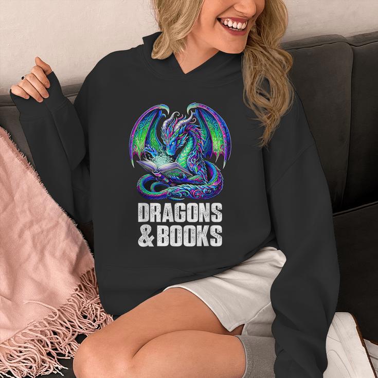 Book Dragons And Books Reading Lover Unisex Hoodie