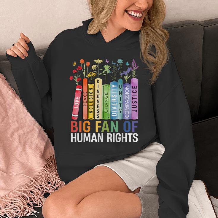 Book Flower Big Fan Of Human Rights Protest Feminist Quote Unisex Hoodie