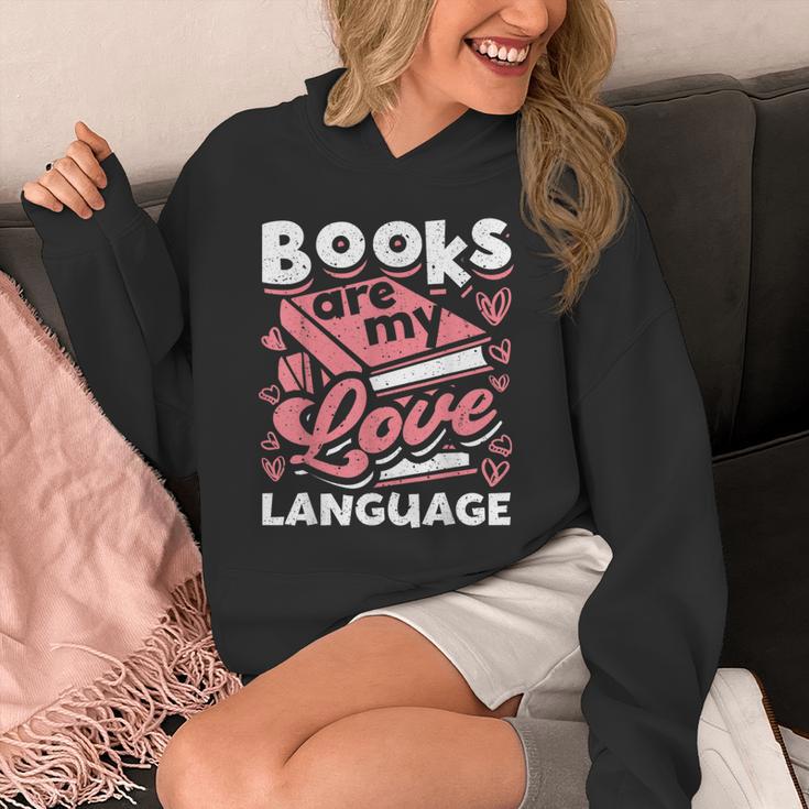 Book Lovers Valentines Day Books Are My Love Language Unisex Hoodie Book Lovers Valentines Day Books Are My Love Language Unisex Hoodie