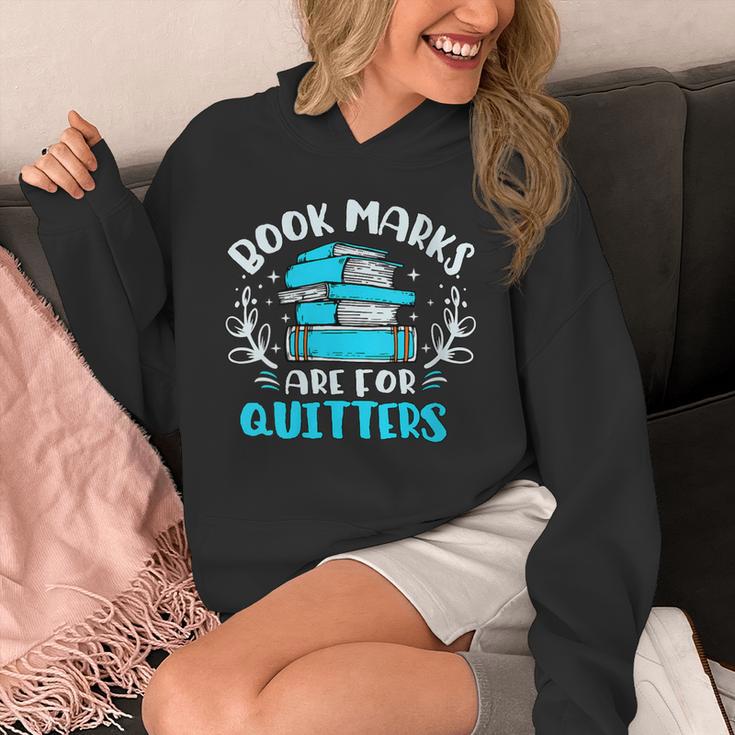 Book Marks Are For Quitters Bookworm Reading Unisex Hoodie Book Marks Are For Quitters Bookworm Reading Unisex Hoodie
