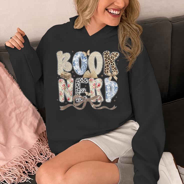 Book Nerd Coquette Bow Booktrovert Reading Lover Bookish Unisex Hoodie
