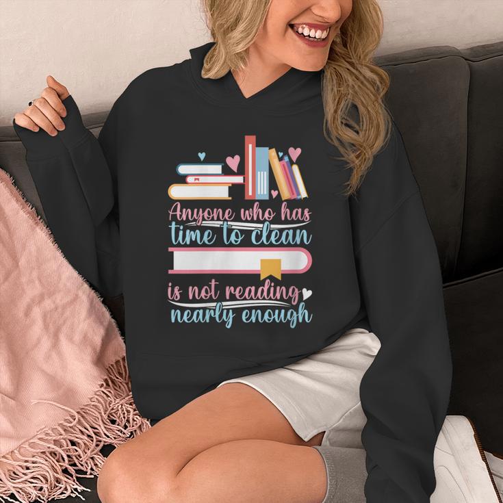 Book Reading Anyone Has Time To Clean Not Reading Enough Unisex Hoodie Book Reading Anyone Has Time To Clean Not Reading Enough Unisex Hoodie
