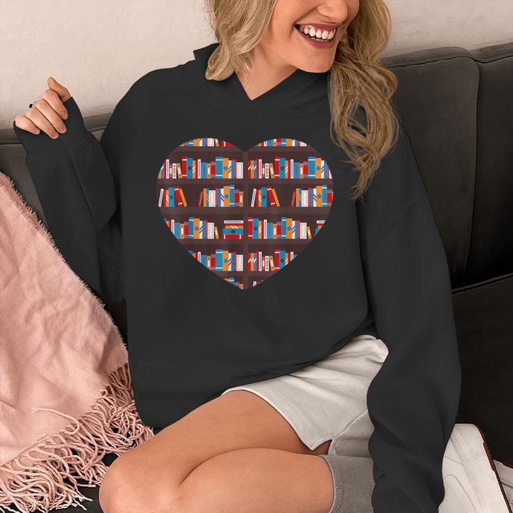 Book Reading Club Librarian Library Love Heart Tee Unisex Hoodie