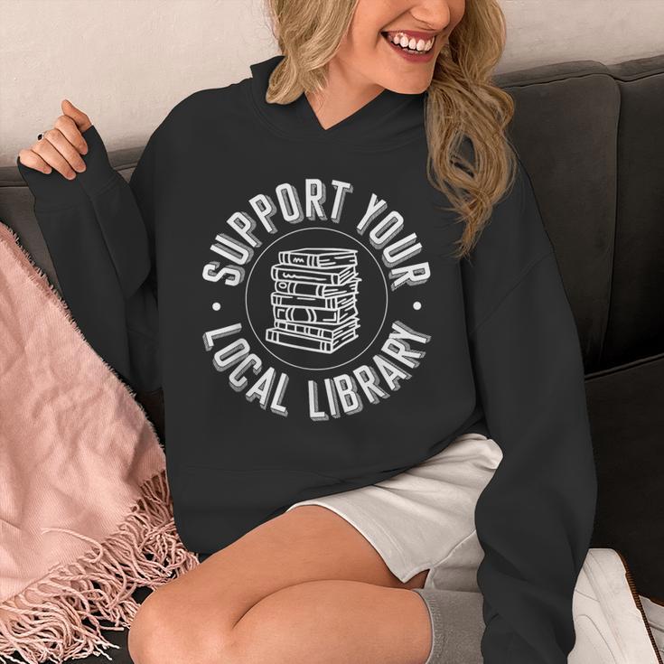 Book Reading Support Your Local Library Unisex Hoodie