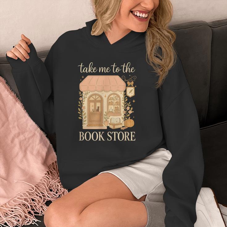 Take Me To The Book Store Cozy Bookshop Cat Aesthetic Unisex Hoodie Take Me To The Book Store Cozy Bookshop Cat Aesthetic Unisex Hoodie