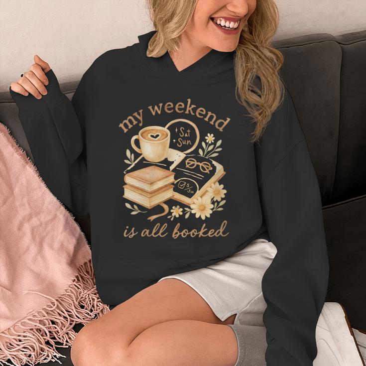 My Weekend Is All Booked Cozy Book Lover Reading Unisex Hoodie
