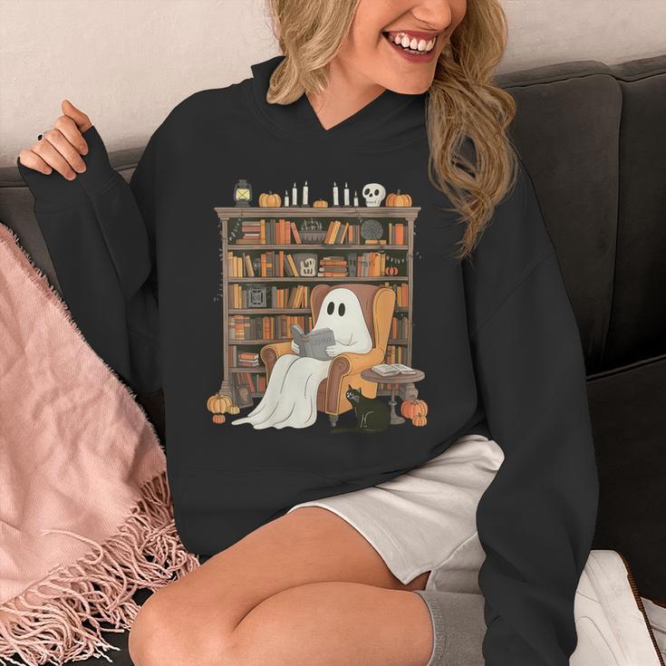 Bookish Ghost Haunted Library Cat Bookworm Book Lover Unisex Hoodie Bookish Ghost Haunted Library Cat Bookworm Book Lover Unisex Hoodie