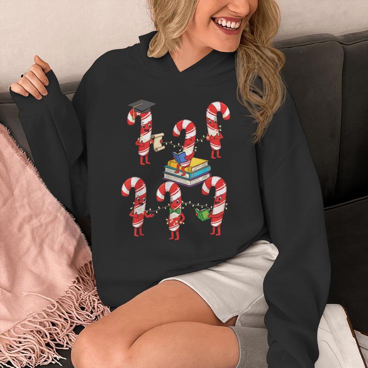 Bookmas Christmas Books Shirt Candy Cane Bookworm Unisex Hoodie