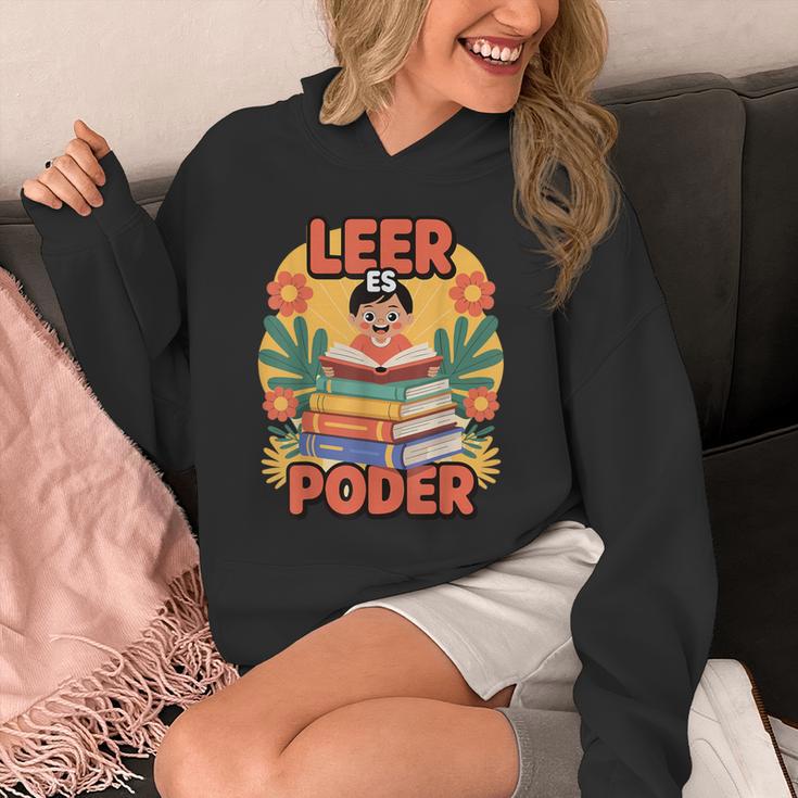 Books Bring Power Leer ES Poder Hispanic Pride Reading Unisex Hoodie