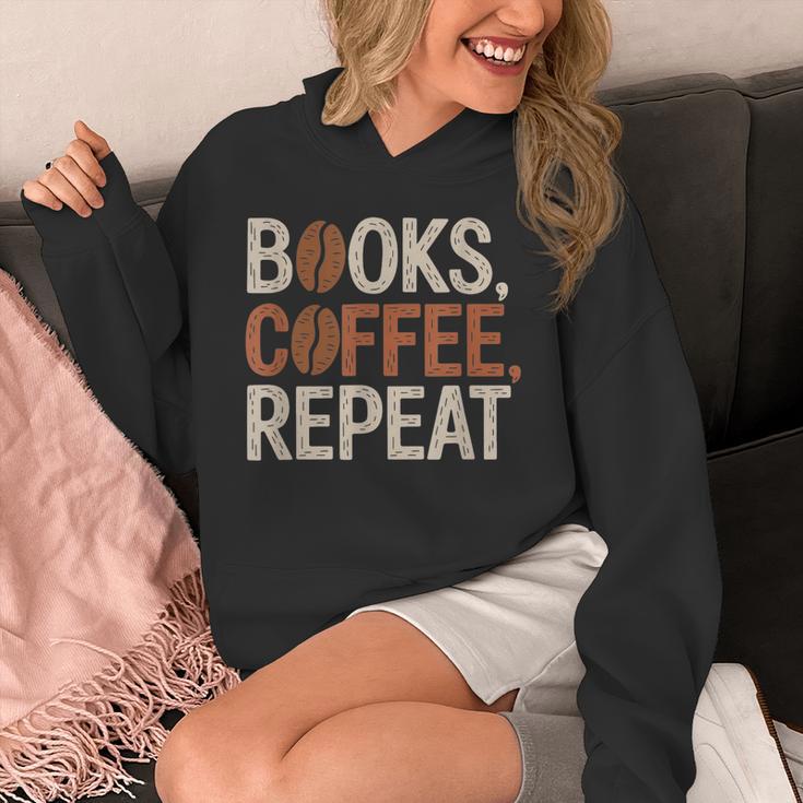 Books Coffee Repeat Librarian Book Lover Unisex Hoodie Books Coffee Repeat Librarian Book Lover Unisex Hoodie