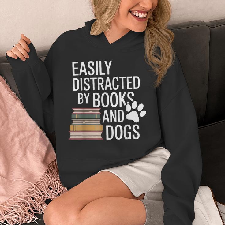 Books And Dogs Easily Distracted For Dog Mom Dog Dad Reader Unisex Hoodie Books And Dogs Easily Distracted For Dog Mom Dog Dad Reader Unisex Hoodie