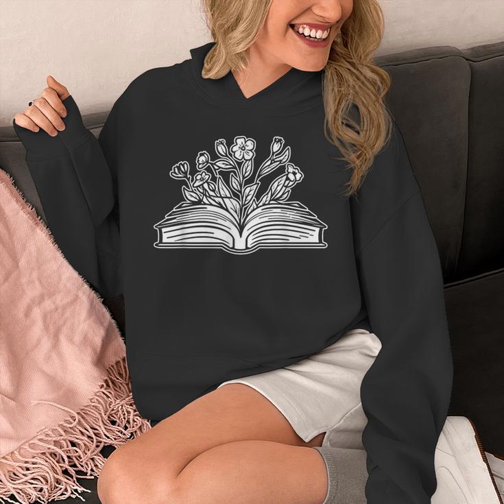 Books Flowers Library Bibliophile Literature Novel Bookworm Unisex Hoodie Books Flowers Library Bibliophile Literature Novel Bookworm Unisex Hoodie