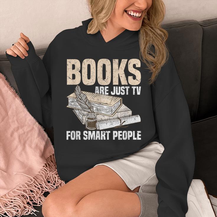 Books Are Just TV For Smart People Librarian Library Unisex Hoodie Books Are Just TV For Smart People Librarian Library Unisex Hoodie