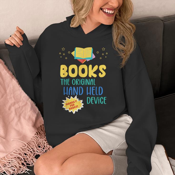 Books The Original Hand Held Device Librarian Read Teacher For Men Women Kids Unisex Hoodie Books The Original Hand Held Device Librarian Read Teacher For Men Women Kids Unisex Hoodie