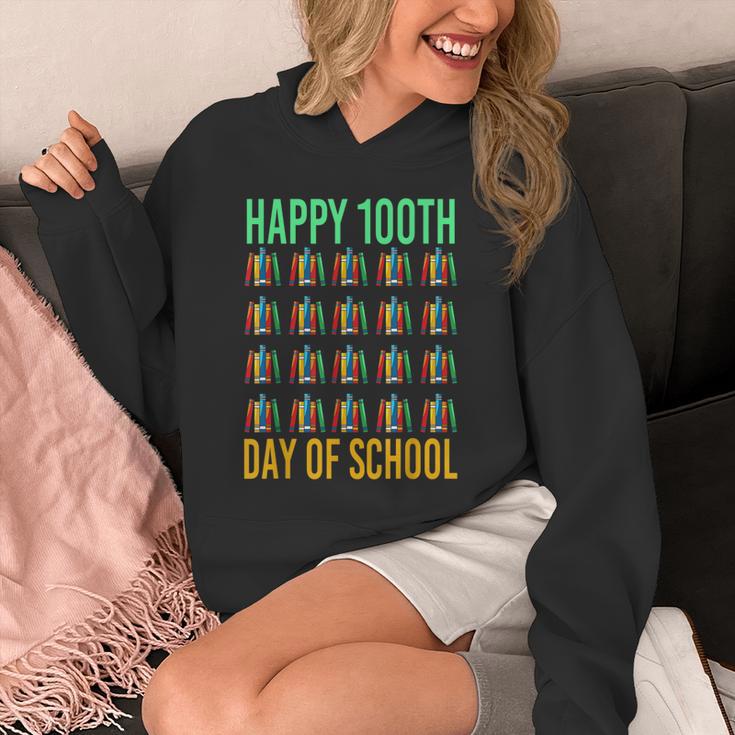 Books School Teacher Student Happy 100th Day Of School Unisex Hoodie Books School Teacher Student Happy 100th Day Of School Unisex Hoodie