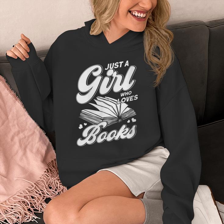 Bookworm Book Reading Just A Girl Who Loves To Read Books Unisex Hoodie