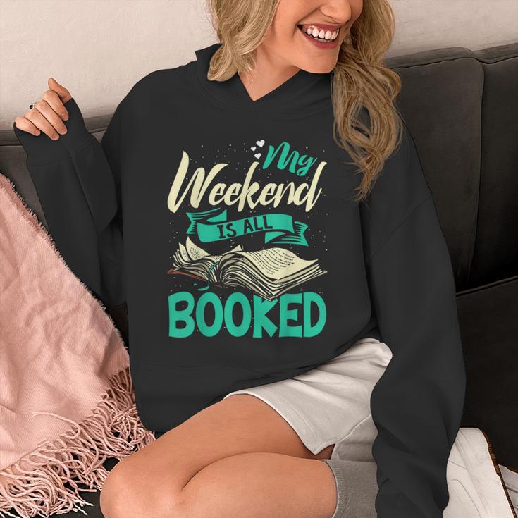 Bookworm My Weekend Is All Booked Reading Books Unisex Hoodie