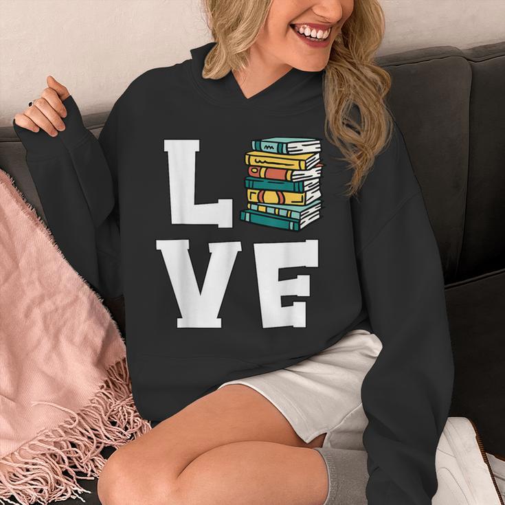Bookworm Love Book Lover Reading Librarian Unisex Hoodie