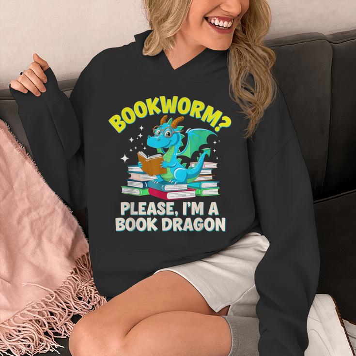 Bookworm Please I'm A Book Dragon Cute Nerds Fantasy Reader Unisex Hoodie