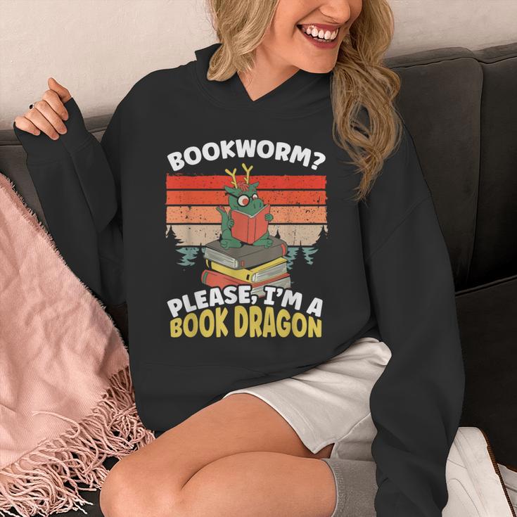 Bookworm Please I'm A Book Dragon Bookworm Book Lovers Unisex Hoodie