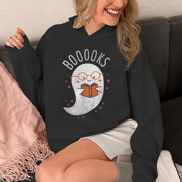 Booooks Ghost Halloween Teacher Book Library Reading Unisex Hoodie