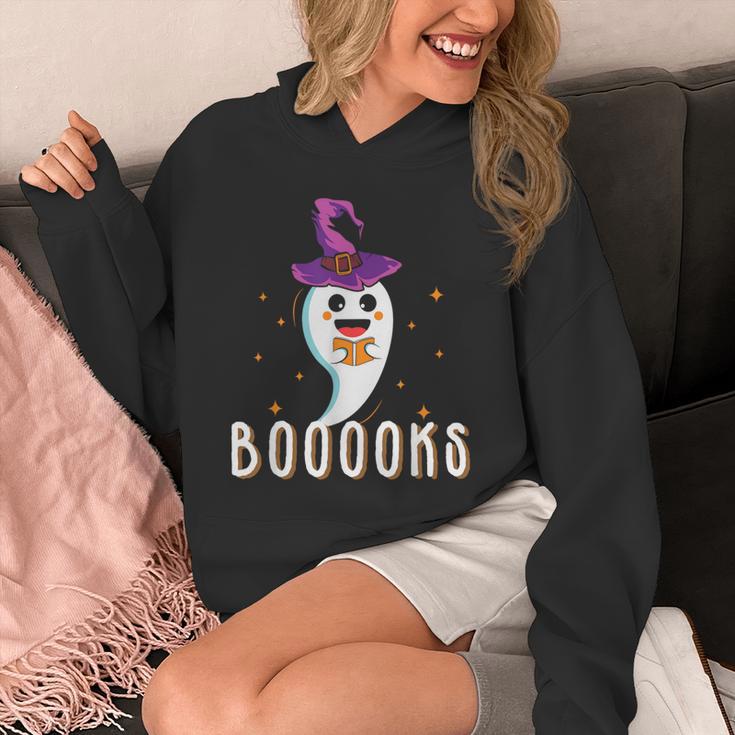 Booooks Halloween Shirts Cute Ghost Book Teacher Reading For Men Women Kids Unisex Hoodie