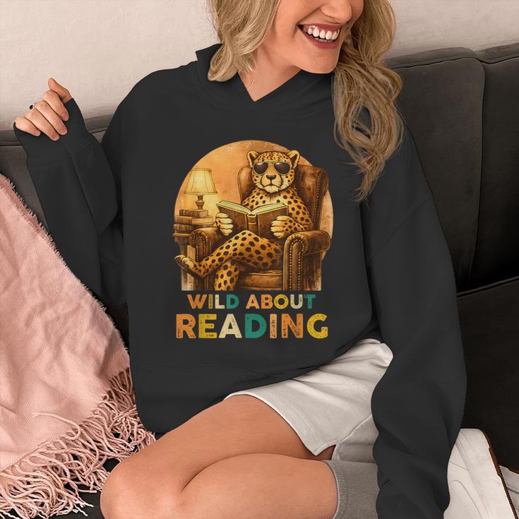 Boys Animal Wild About Reading Cheetah Book Unisex Hoodie Boys Animal Wild About Reading Cheetah Book Unisex Hoodie