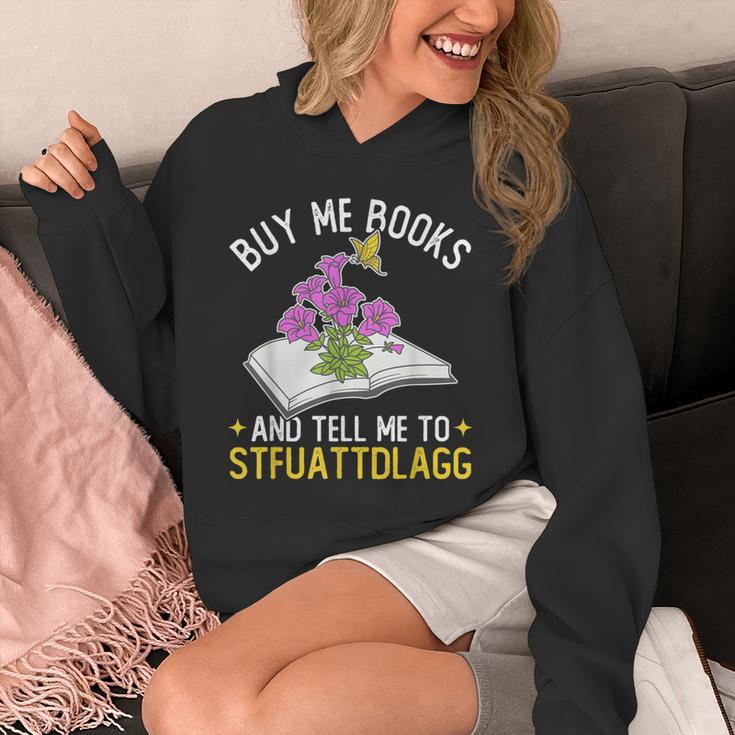 Buy Me Books And Tell Me To STFUATTDLAGG Book Lover Reader Unisex Hoodie Buy Me Books And Tell Me To STFUATTDLAGG Book Lover Reader Unisex Hoodie