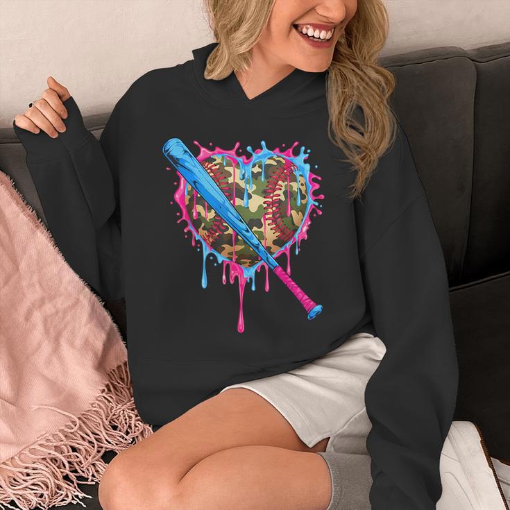 Camo Baseball Heart Drip Valentine Baseball Icecream Boys Unisex Hoodie Camo Baseball Heart Drip Valentine Baseball Icecream Boys Unisex Hoodie