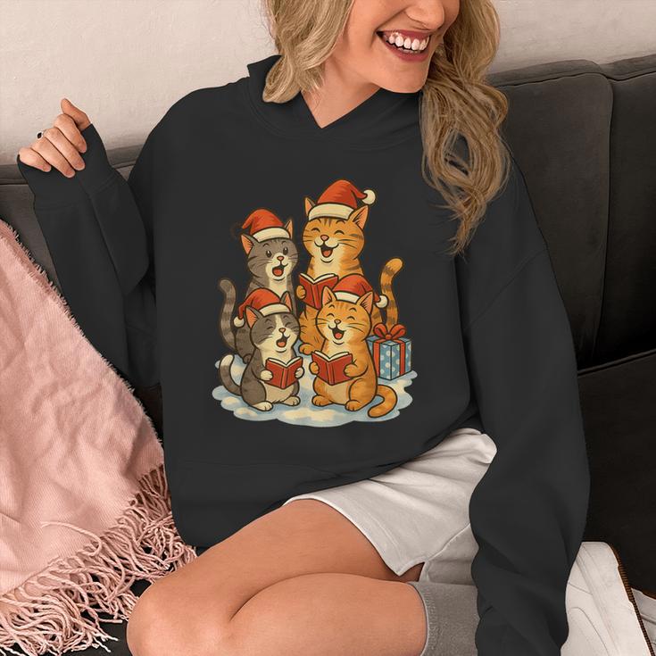 Cats Reading Books Christmas Tree Unisex Hoodie Cats Reading Books Christmas Tree Unisex Hoodie