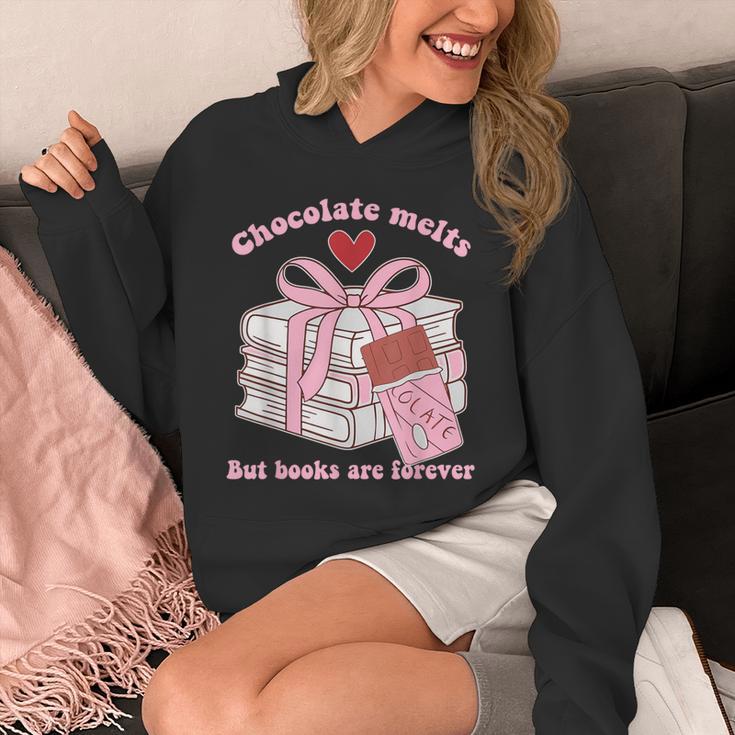 Chocolate Melts But Books Are Forever Booktrovert Unisex Hoodie