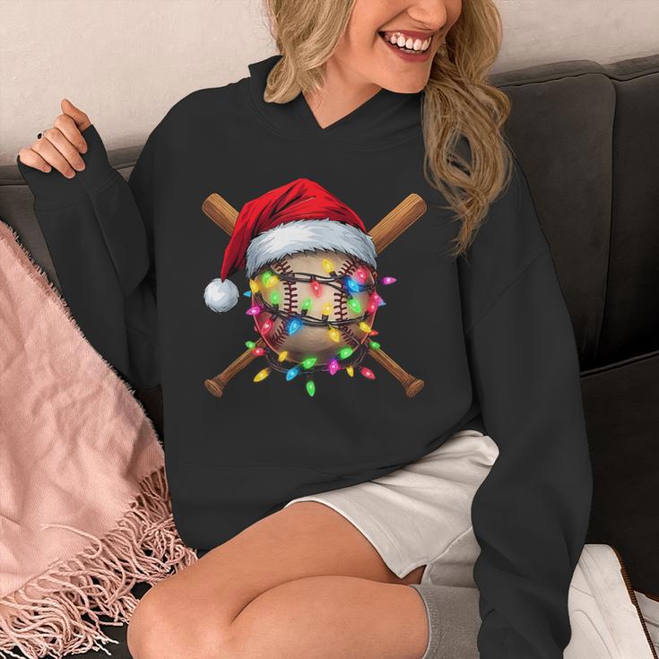 Christmas Baseball Pajama Santa For Men Boys Girls Kids Xmas Unisex Hoodie