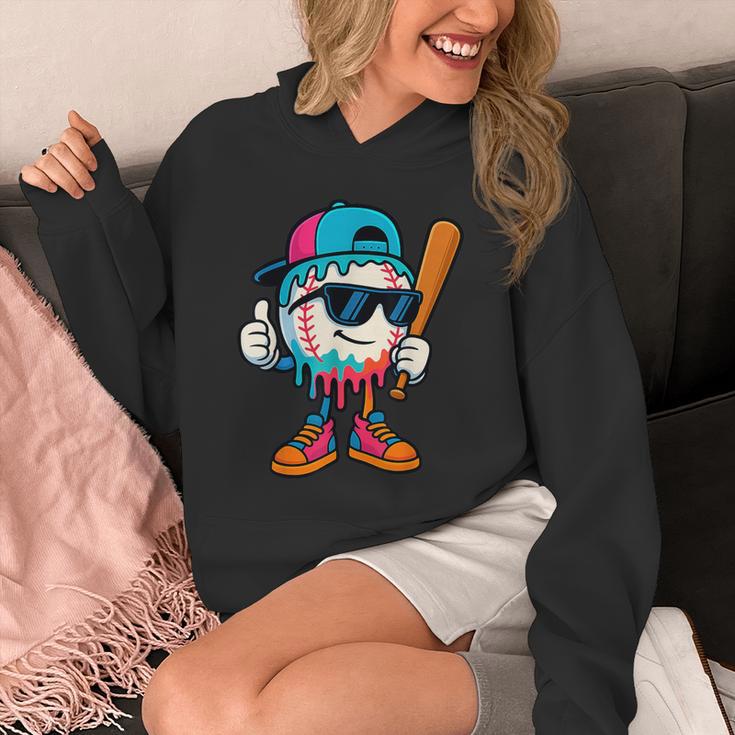 Cool Baseball Drip For Boys Ice Cream Drip Baseball Kids Unisex Hoodie Cool Baseball Drip For Boys Ice Cream Drip Baseball Kids Unisex Hoodie
