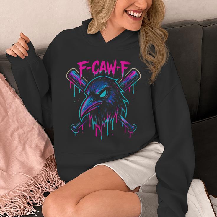 Cool Baseball F Caw F Crow Fcawf Raven Fawk Off Bird Unisex Hoodie Cool Baseball F Caw F Crow Fcawf Raven Fawk Off Bird Unisex Hoodie