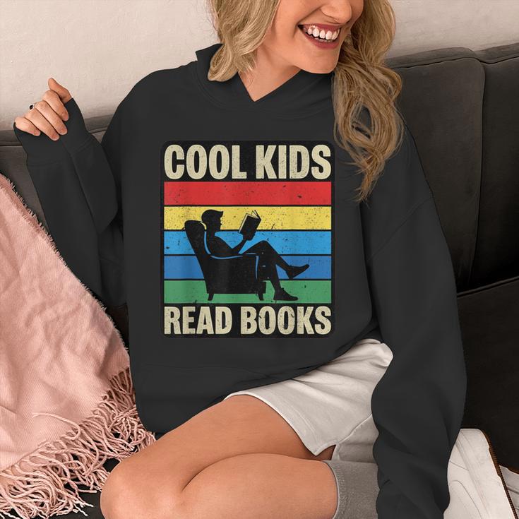 Cool Kids Read Books Retro Reading Vintage Unisex Hoodie