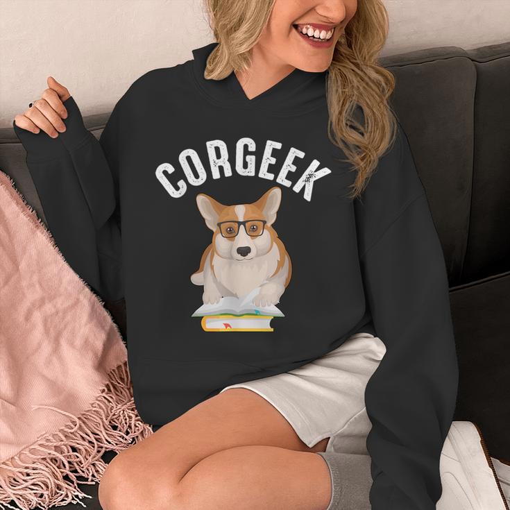 Corgee Lovers Corgeek Book Lovers Unisex Hoodie