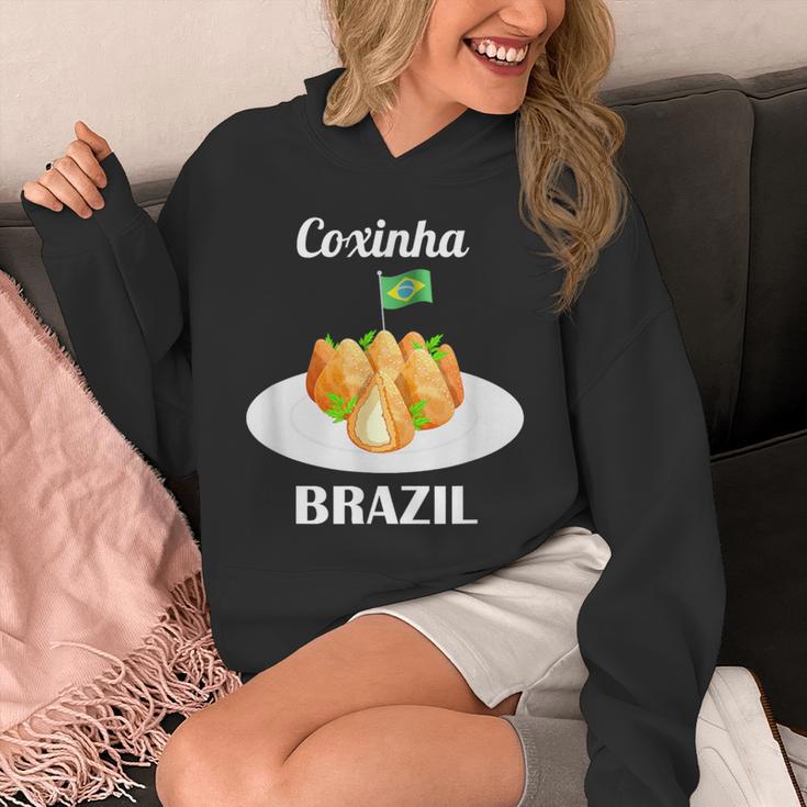 Coxinha 伝統的なブラジル料理 ブラジル国旗 パーカー