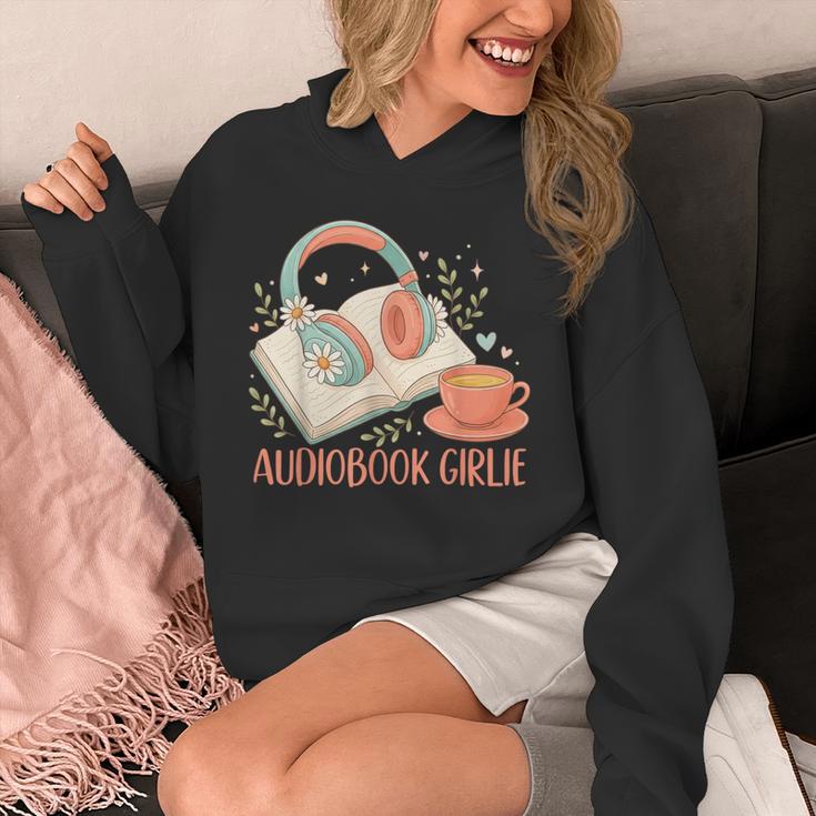 Cute Audiobook Girl Aesthetic Book & Tea Love Unisex Hoodie