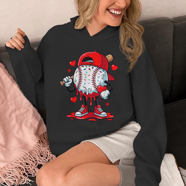 Cute Game Day Baseball Ice Cream Drip Valentine Love XOXO Unisex Hoodie Cute Game Day Baseball Ice Cream Drip Valentine Love XOXO Unisex Hoodie