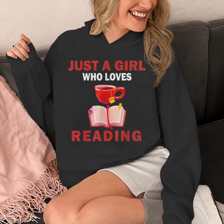 Cute Just A Girl Who Loves Reading Books Women And Girls Unisex Hoodie Cute Just A Girl Who Loves Reading Books Women And Girls Unisex Hoodie